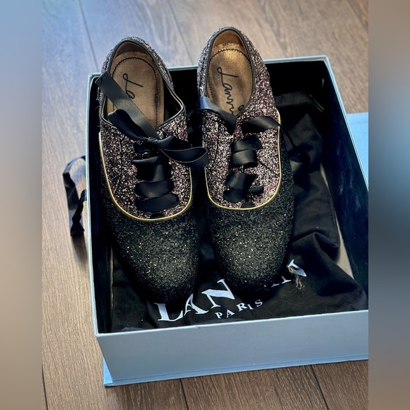 Lanvin Shoes - RARE runway Lanvin Glitter shoes